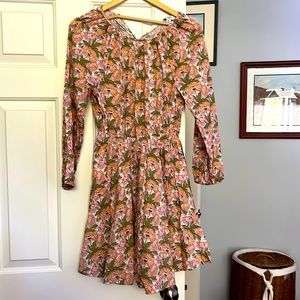 Liberty of London fabric by JCrew mini dress. Cotton, voile. EUC